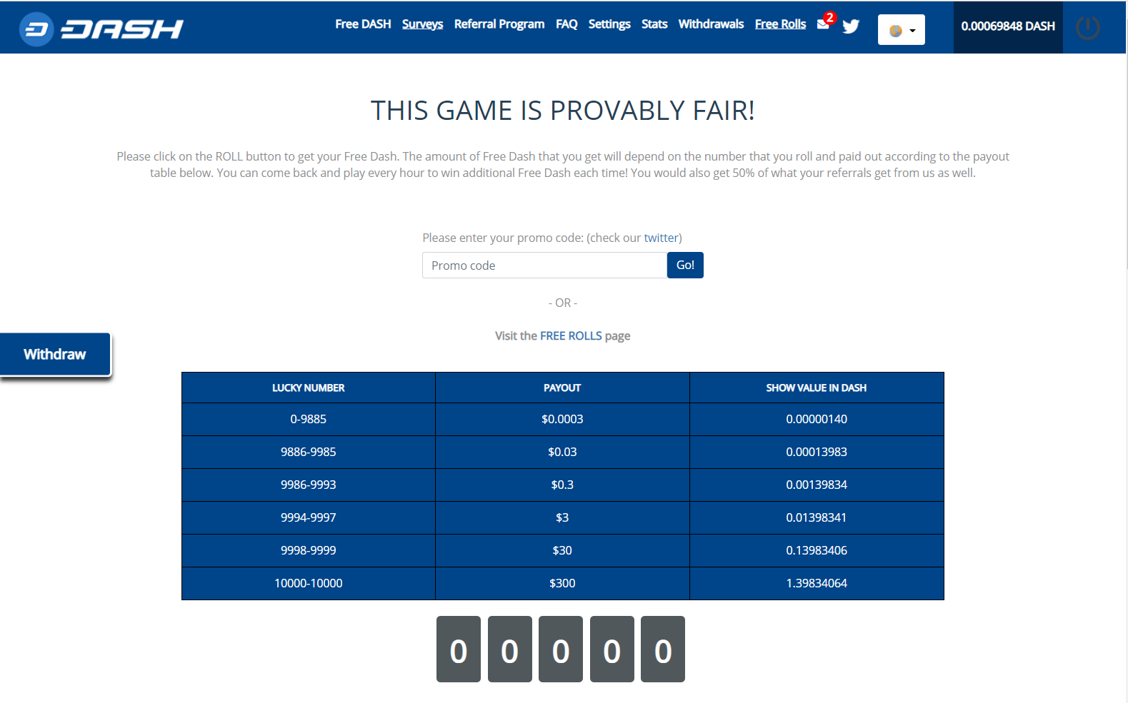 Platform screenshot