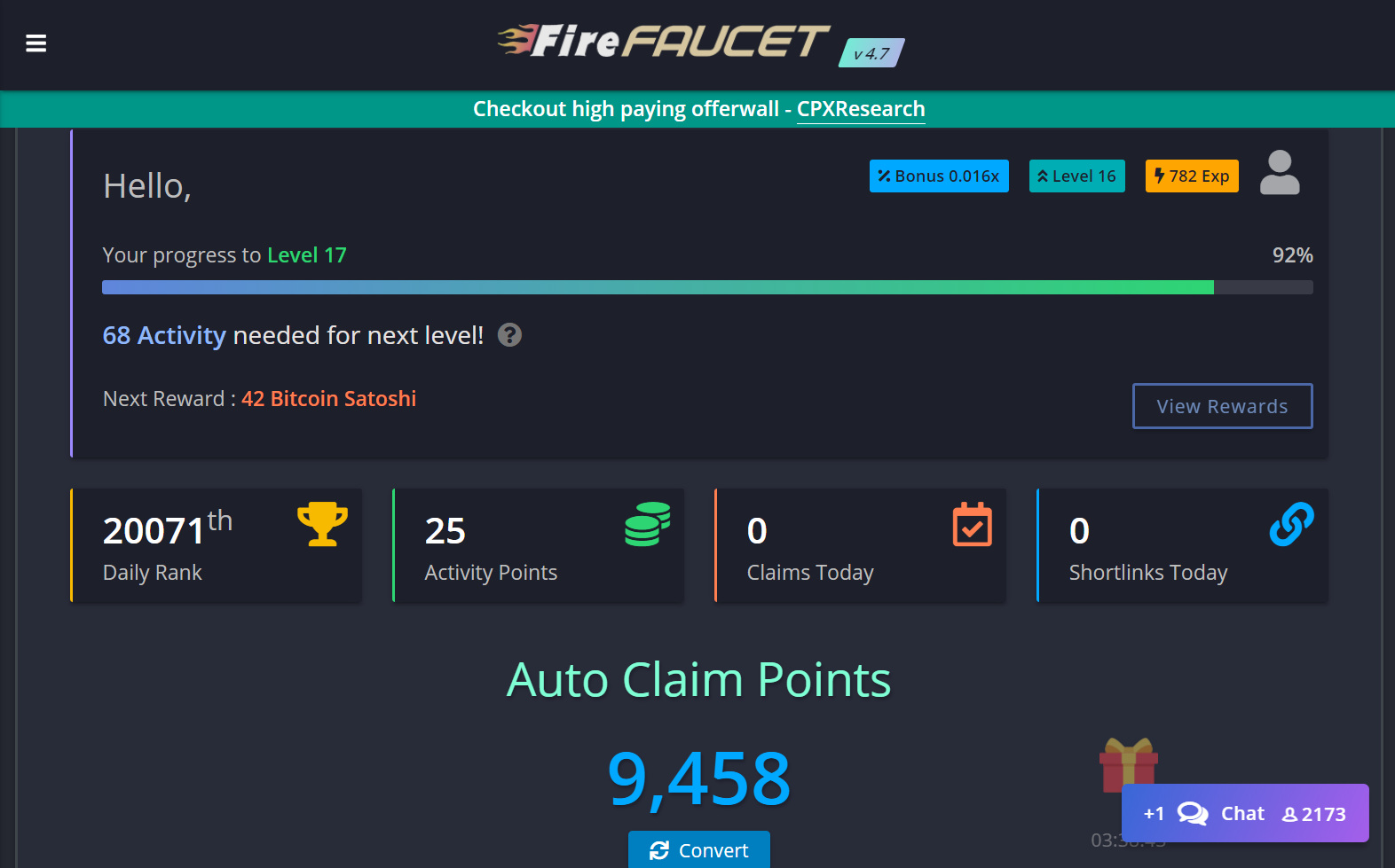 Platform screenshot
