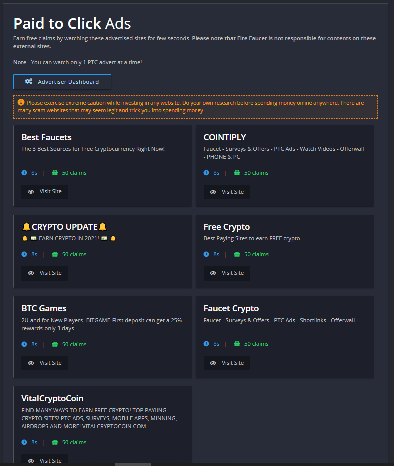Platform screenshot