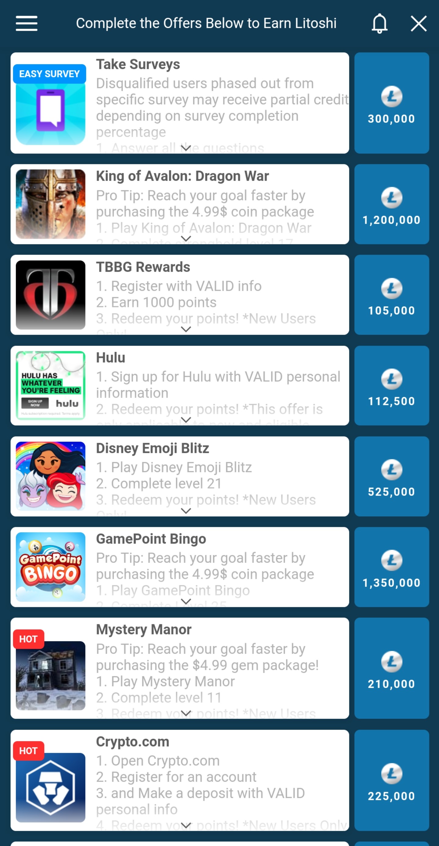 Platform screenshot
