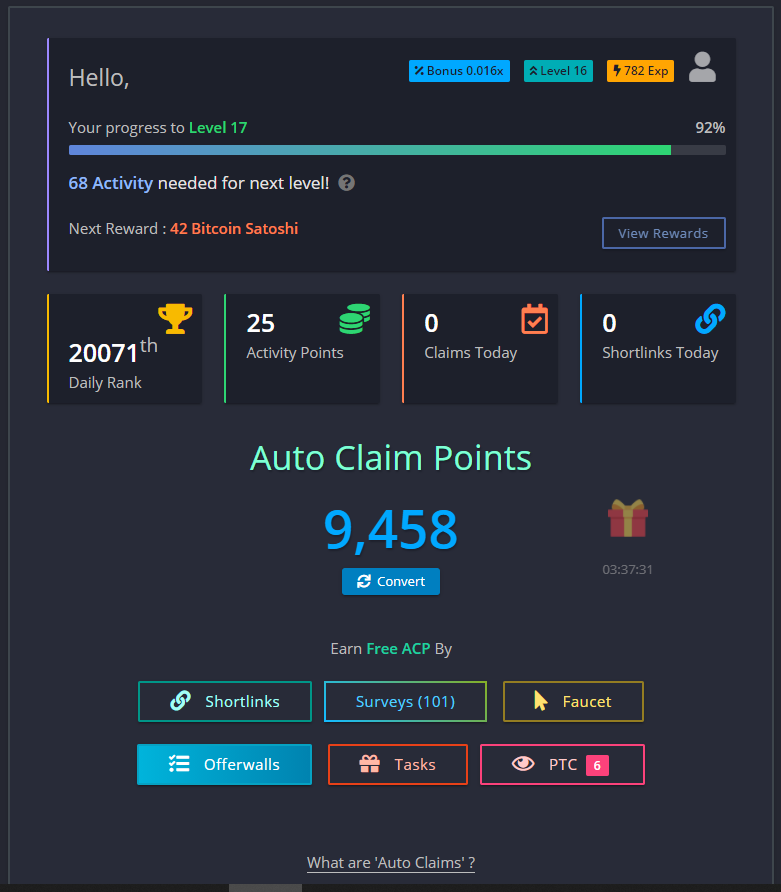 Platform screenshot