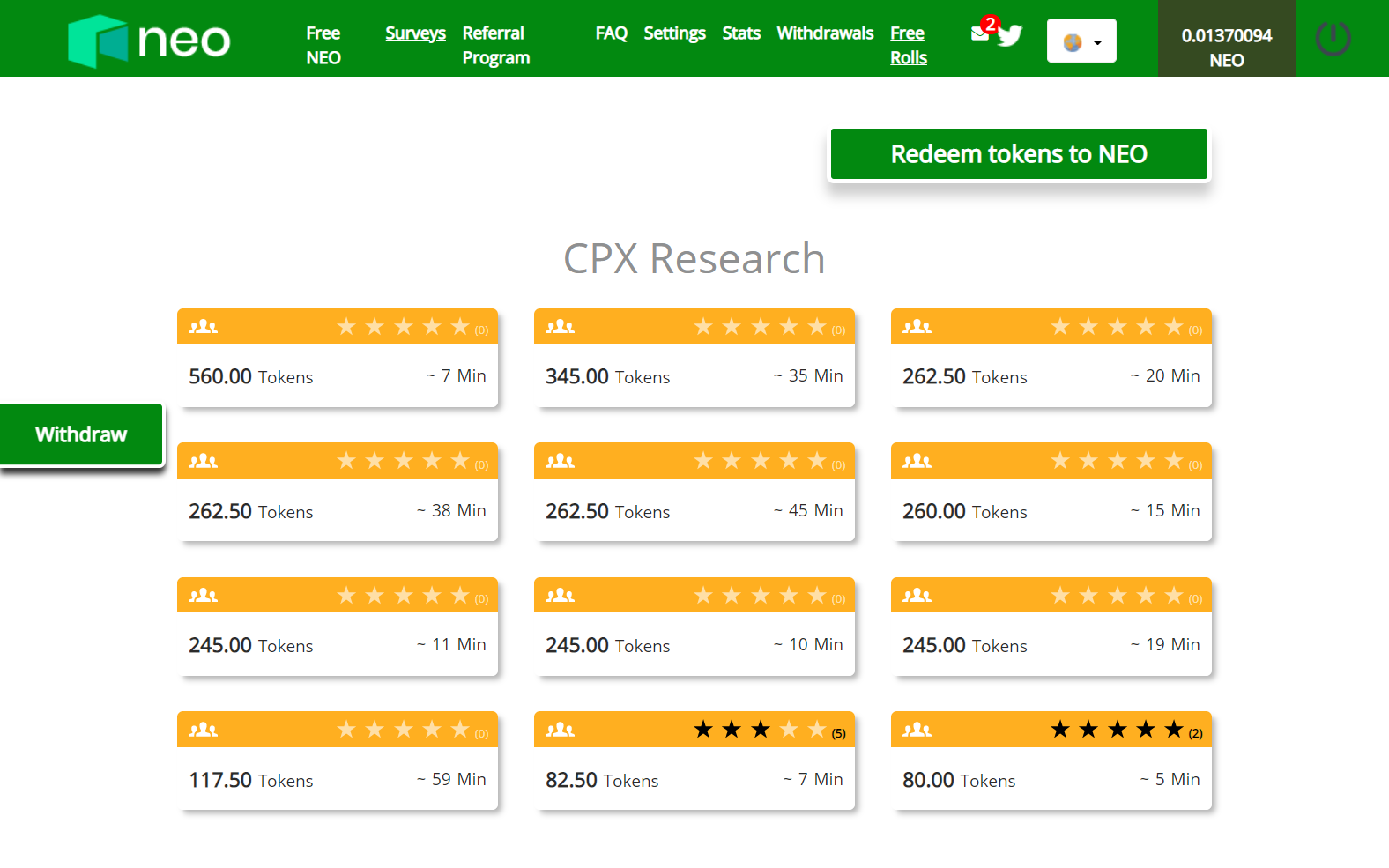 Platform screenshot
