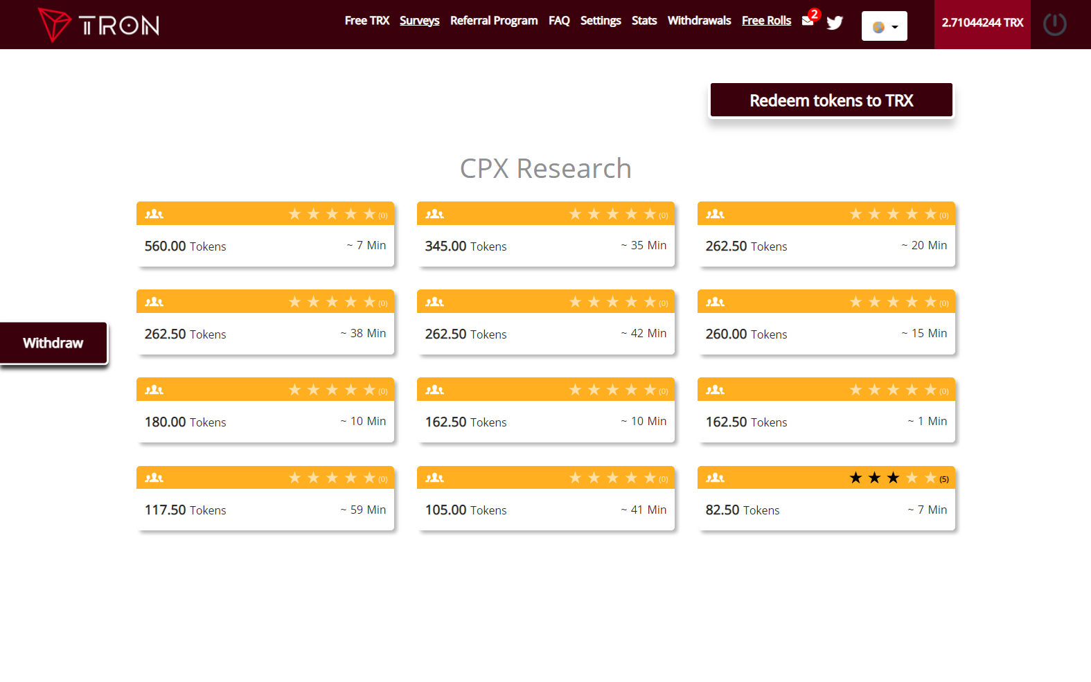 Platform screenshot