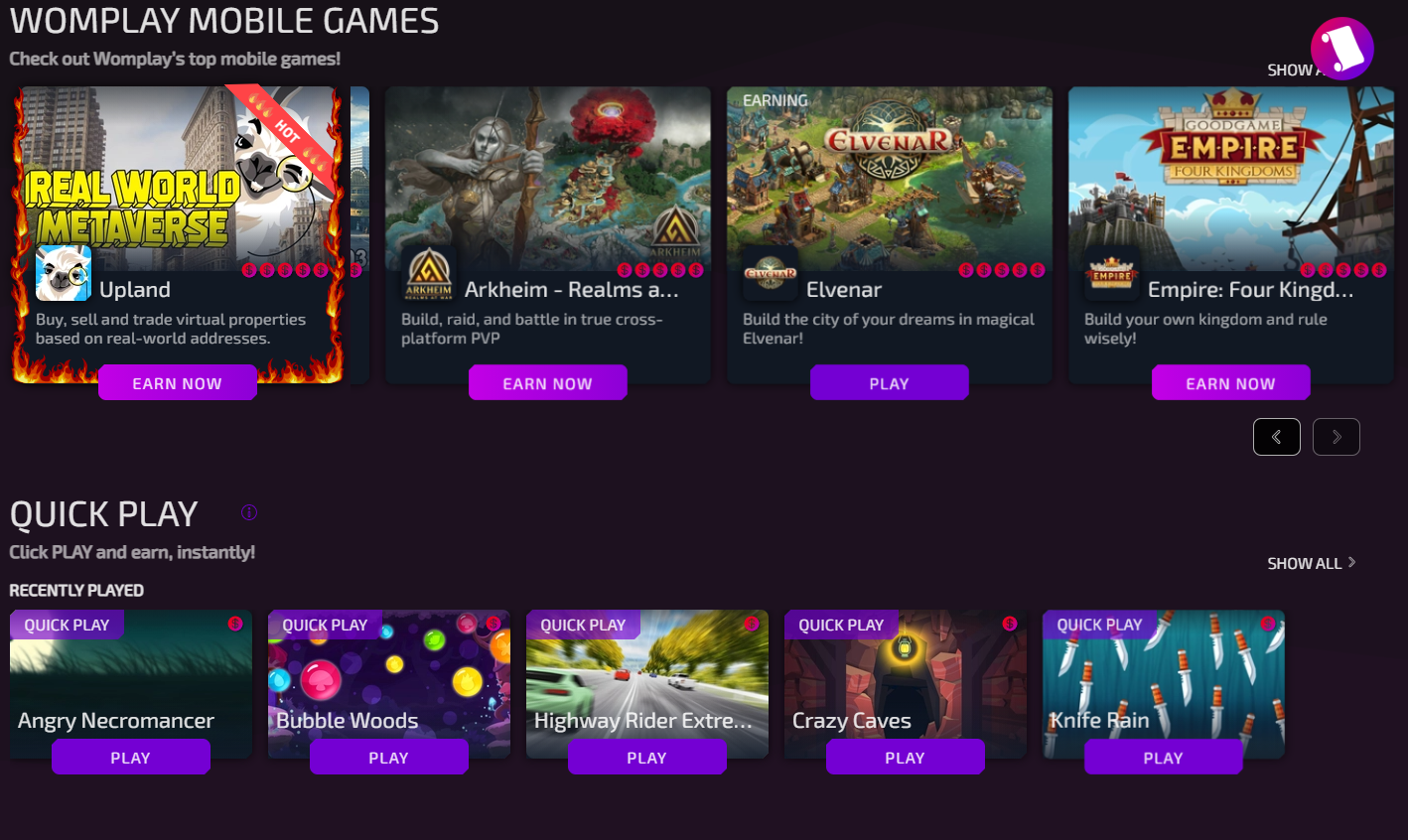 Platform screenshot