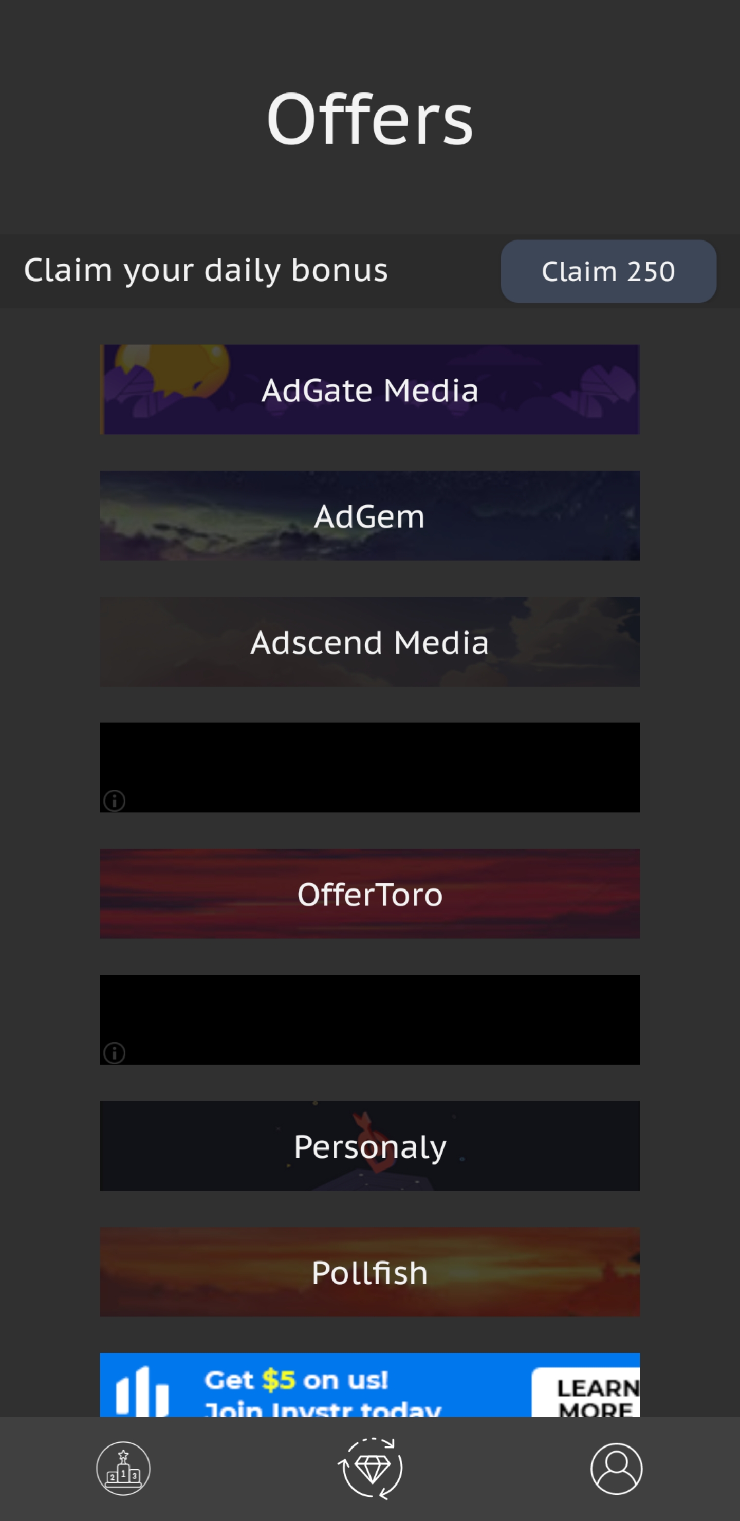 Platform screenshot