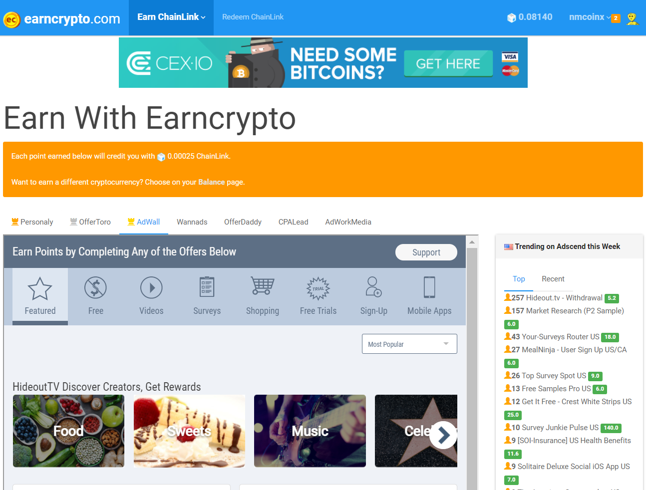 Platform screenshot
