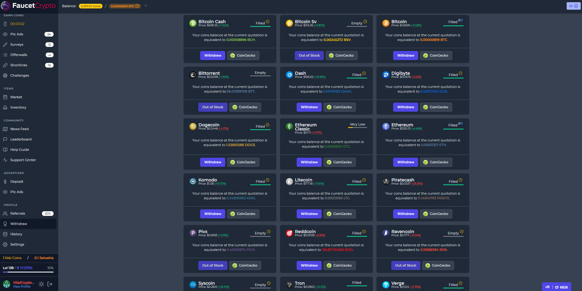 Platform screenshot
