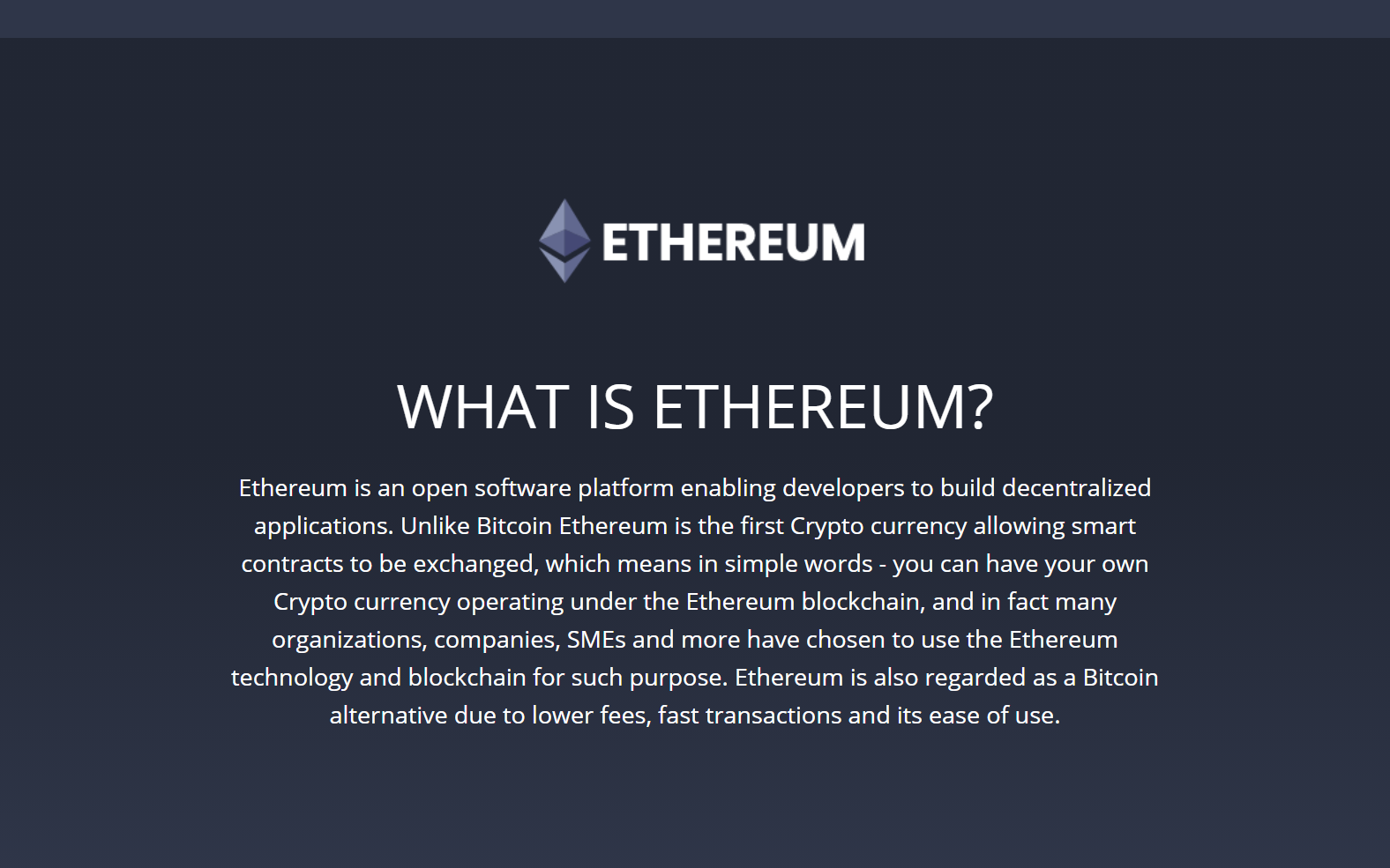 Platform screenshot