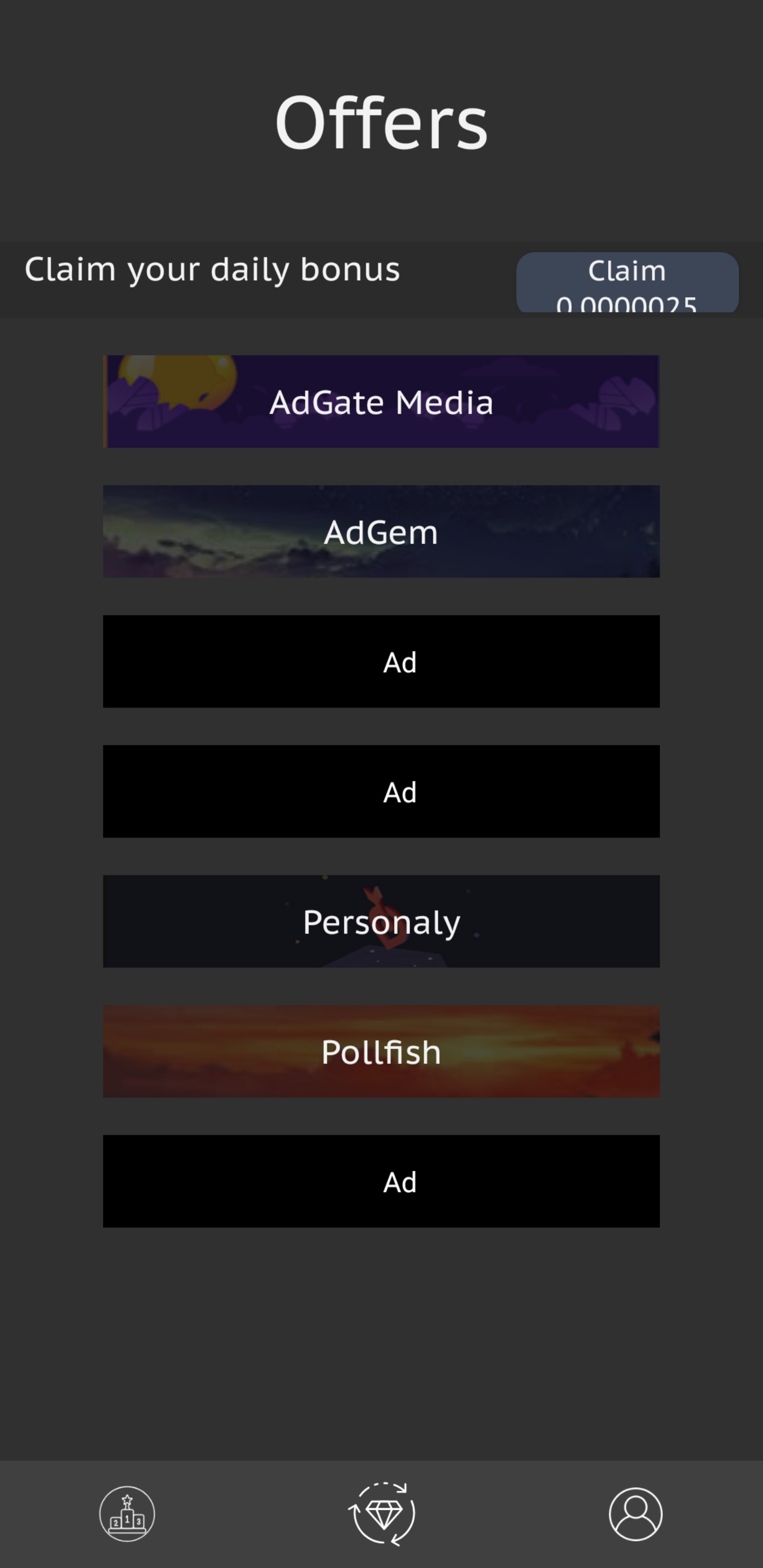 Platform screenshot