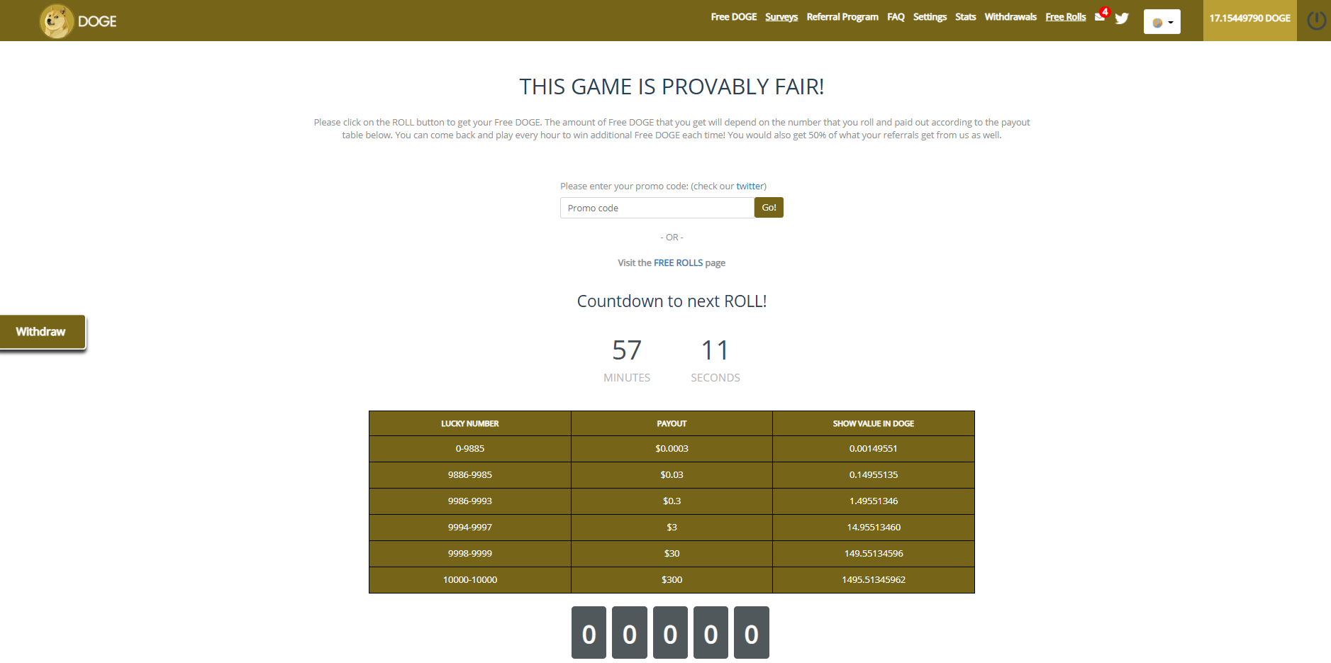 Platform screenshot