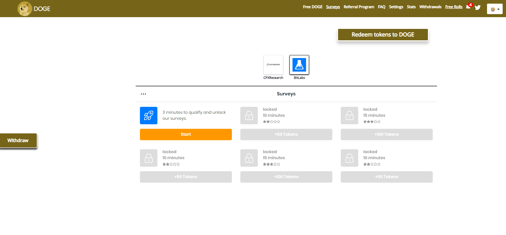 Platform screenshot